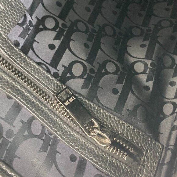 Authenticity Guarantee Dior 1ADBA143SSE Saddle backpack Bag Backpack Leather Bl - Picture 10 of 16